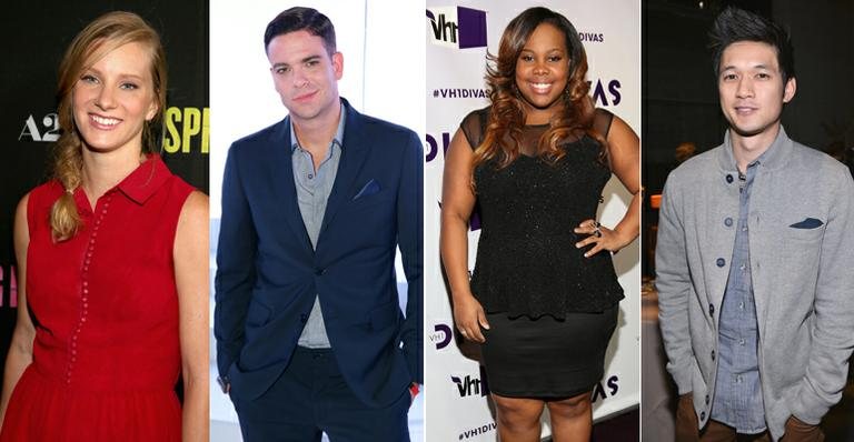 Heather Morris (Brittany), Mark Salling (Puck), Amber Riley (Mercedes) e Harry Shum Jr. (Mike) deixam o elenco regular de Glee - Getty Images