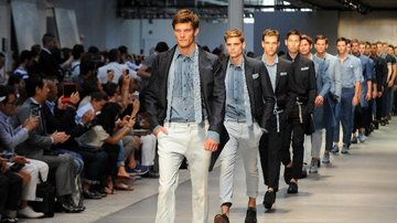 Semanas de moda masculina - Foto-montagem