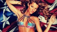 Gisele Bündchen usa biquíni com estampa da bandeira americana - Instagram/Reprodução