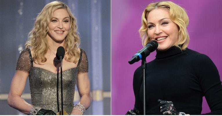 O que será que aconteceu a Madonna? Ela subiu ao palco com o rosto visivelmente inchado, o que levantou os rumores de que ela andou fazendo algum procedimento estético. - Getty Images