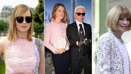 O rosa fez parte dos looks de Jennifer Lawrence, Natalia Vodianova e Anna Wintour - Foto-montagem