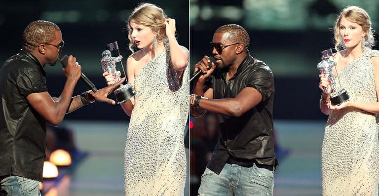 Kanye West e Taylor Swift no VMA 2009 - GettyImages/ Reprodução