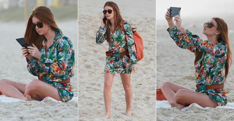 Marina Ruy Barbosa em praia no Rio de Janeiro - Dilson Silva/AgNews