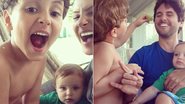 Claudia Leitte com os filhos, Davi e Rafael, e o marido, Márcio Pedreira - Reprodução/Instagram