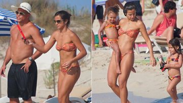 ronaldo curte praia em Ibiza com Paula Morais e as filhas - Grosby Group