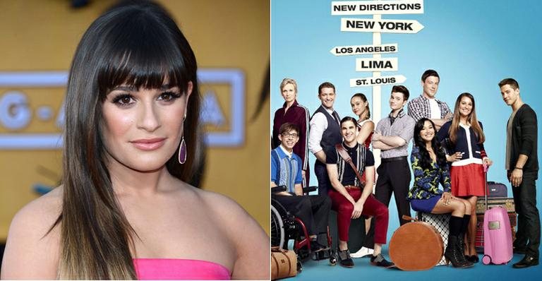 Lea Michele e elenco de 'Glee' - Getty Images