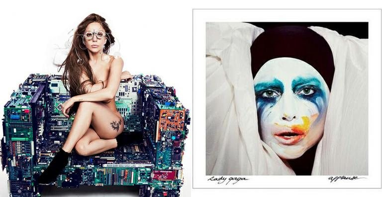 Lady Gaga se inspira em Pierrot para capa de novo single, 'Applause' - Reprodução