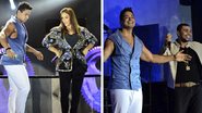 Xandy recebe Ivete e Naldo em gravação de DVD - Saulo Brandão