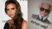 Victoria Beckham e a caricatura de Romeo - Reprodução/Twitter