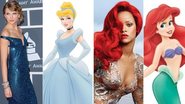 Cantoras famosas lembram princesas da Disney. Veja e compare! - Fotomontagem