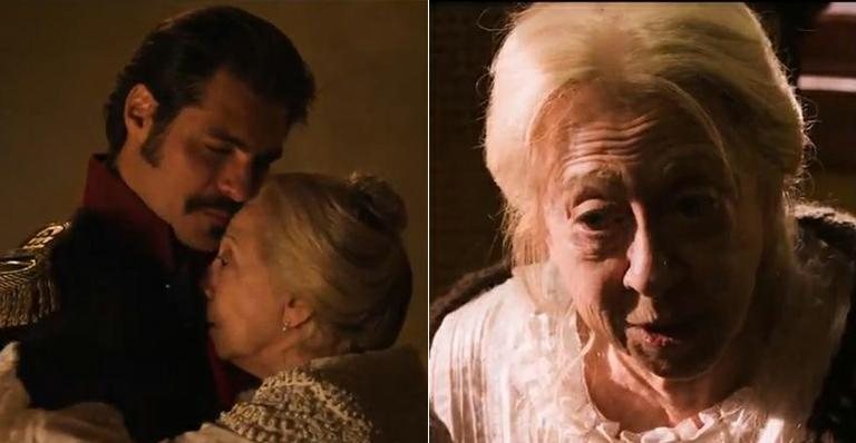 Fernanda Montenegro e Thiago Lacerda em cena do filme 'O Tempo e o Vento' - YouTube/Reprodução