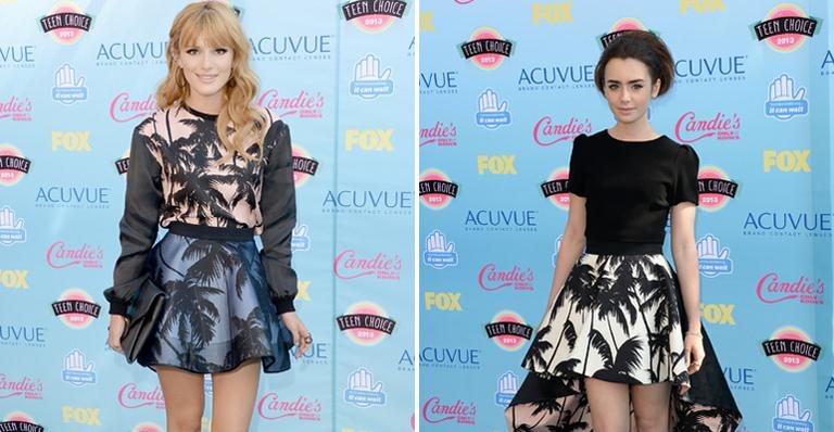 Bella Thorne Lily Collins durante o Teen Choice Awards 2013 - Getty Images