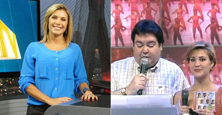 Flávia Freire já foi assistente de Faustão - Reprodução e Zé Paulo Cardeal/TV Globo