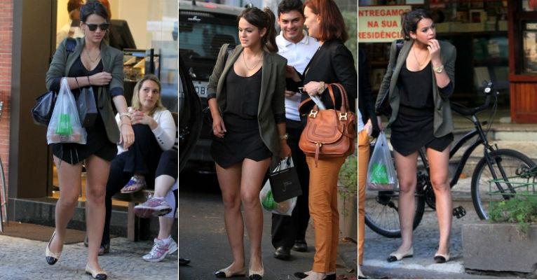 Bruna Marquezine é fã de saias assimétricas, conhecidas como skort - AgNews