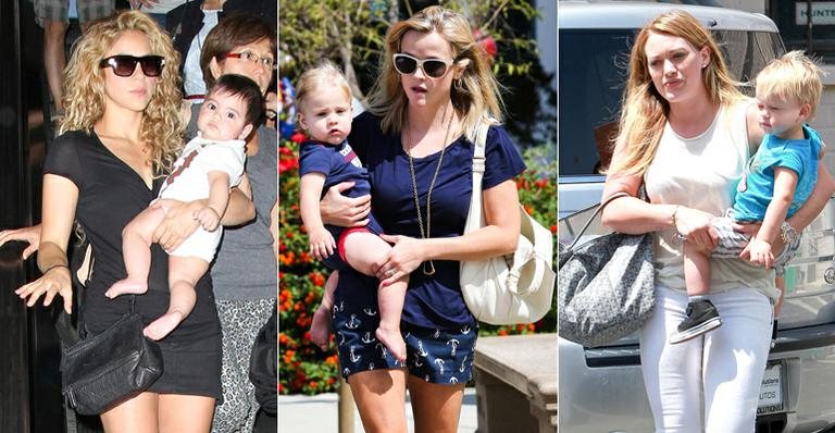 Shakira, Reese Witherspoon e Hilary Duff com seus filhos - AKM-GSI BRASil / Splash News