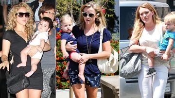 Shakira, Reese Witherspoon e Hilary Duff com seus filhos - AKM-GSI BRASil / Splash News