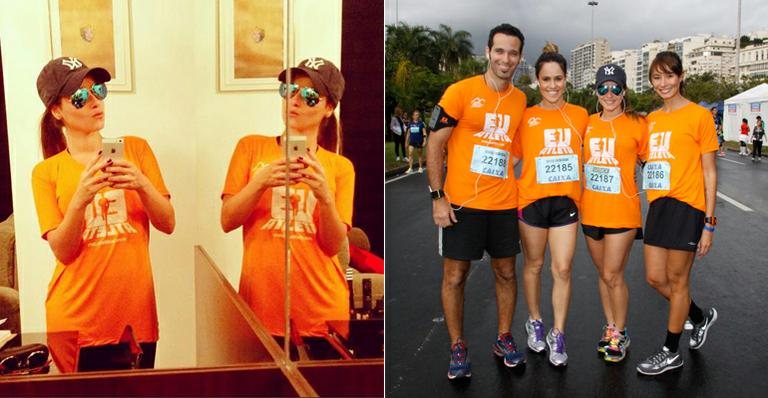 Famosos correm meia maratona - Foto-montagem