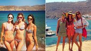 Alessandra Ambrosio curte praia em Míconos como Ana Beatriz Barros e outras amigas - Foto-montagem