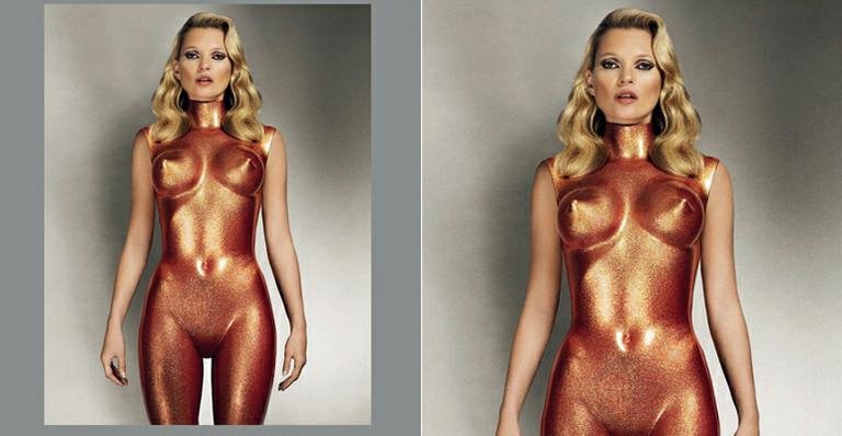 Kate Moss na capa da revista 'Pop' - Divulgação