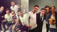 Maurício Meirelles com os integrantes do One Direction - Instagram/Reprodução