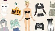 Miley Cyrus ganha versão em paper doll - Reprodução/ HuffingtonPost