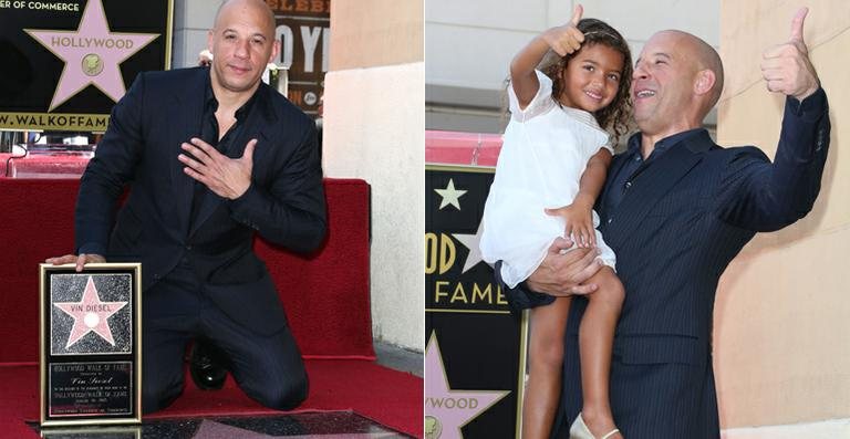 Vin Diesel na Calçada da Fama de Hollywood - Getty Images