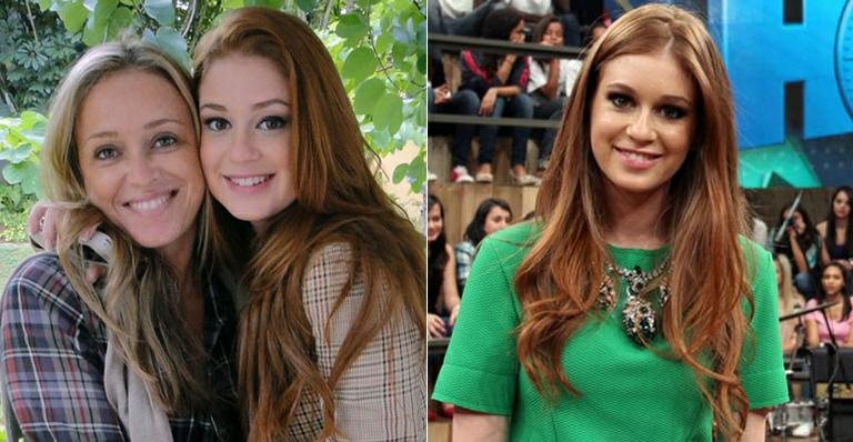 Marina Ruy Barbosa e a mãe, Gioconda - TV Globo/Reprodução