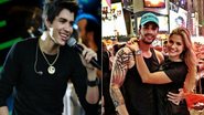 Gusttavo Lima antes da fama e depois, bem mais musculoso, ao lado da noiva, Andressa Suita - TV Globo