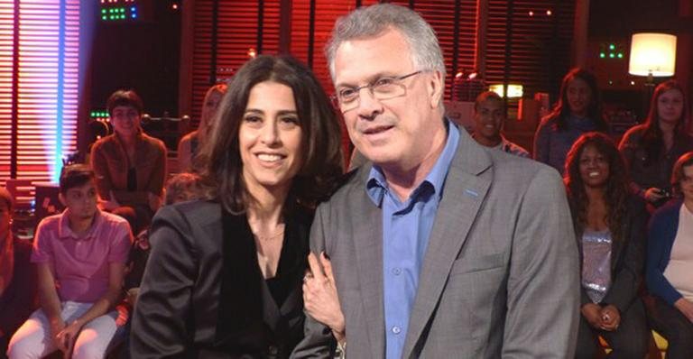 Fernanda Torres e Pedro Bial - Divulgação/ Globo