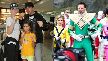 Jason David Frank, o ranger verde, chegou ao Brasil com a família - Thiago Duran/AgNews e Reprodução