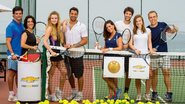 Os jogadores Jorge, Izabella, Nanda, Fábio, Priscila, Gustavo, Alice e Anderson no Torneio CARAS/Pré Pro-AM US Open, no Rio. - Cadu Pilotto e César Alves