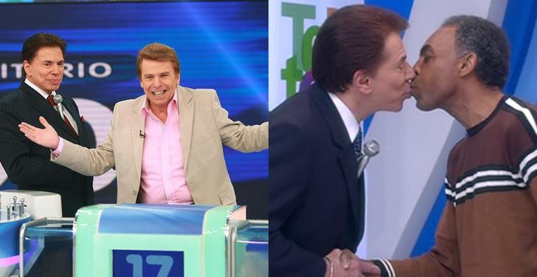 Silvio Santos recebe Nelson Rubens e relembra selinho em Gilberto Gil - Divulgação/ SBT