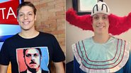 Fábio Porchat se veste de Bozo - Agnews e Instagram/Reprodução