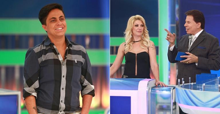 Silvio Santos recebe Thammy e Antonia Fontenelle em seu programa - Roberto Nemanis/SBT