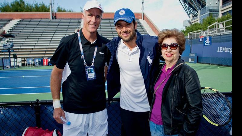 Todd Martin, Sergio Marone e Vilma Passarella Marone - Fernando Lemos E Matt Hew Sto Ckman / Getty Images