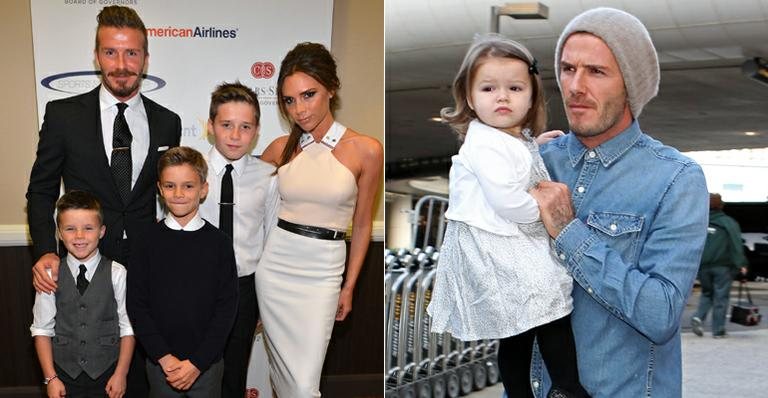 David Beckham e Harper Seven - Foto-montagem