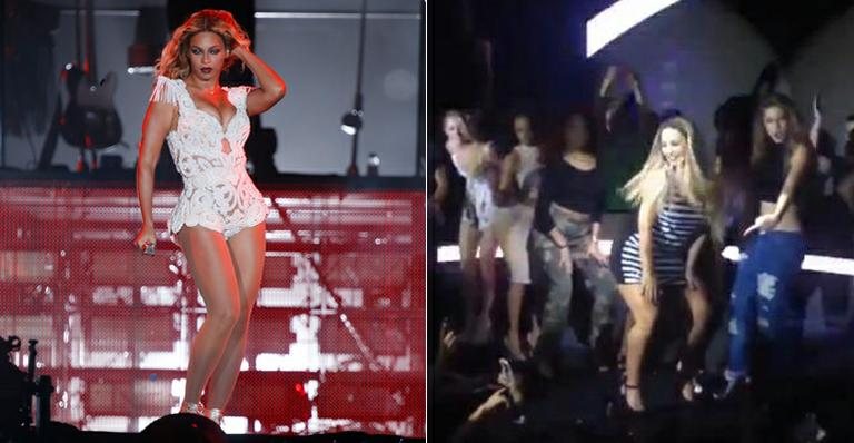 Valesca ensina dançarinas de Beyoncé a dançar funk em boate de Brasília - Felipe Panfili/AgNews e Reprodução/YouTube