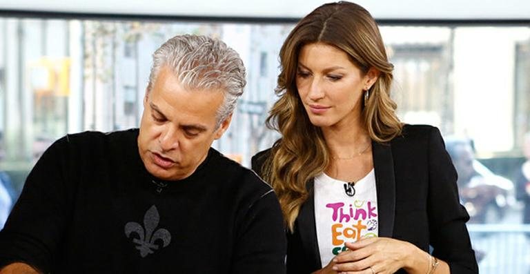 Gisele Bündchen e o chef  Eric Ripert - Reprodução