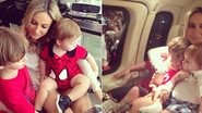 Claudia Leitte com os filhos, Davi e Rafael - Reprodução / Instagram