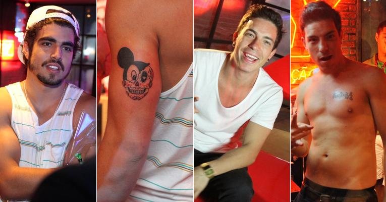 Confira os famosos que se tatuaram no Rock in Rio 2013 - Fotomontagem/AgNews