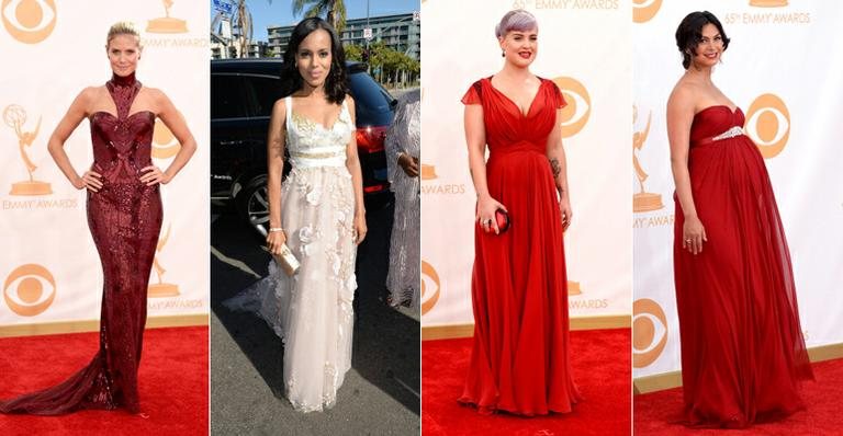 Famosas no red carpet do Emmy - Foto-montagem