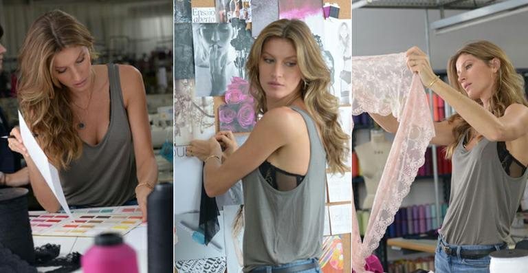 Gisele Bündchen cria coleção de lingerie - Divulgação