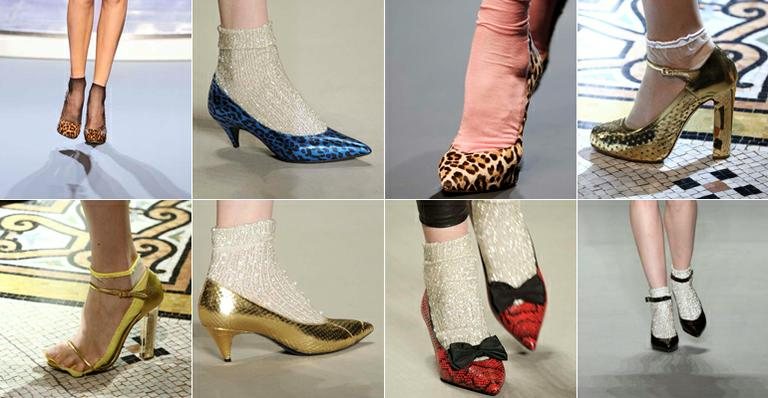 Os sapatos da Paris Fashion Week - Foto-montagem