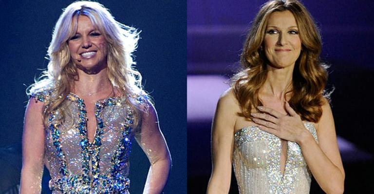 Britney Spears e Céline Dion - Getty Images