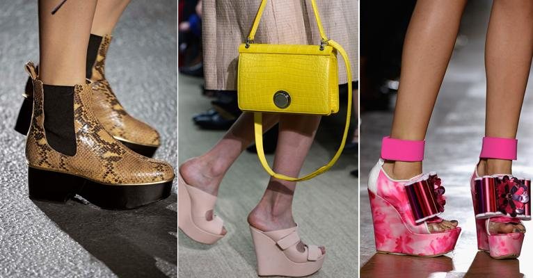 Sapatos plataforma da coleção Primavera/Verão 2014 de PFW - Getty Images