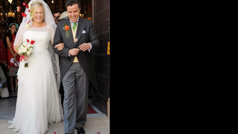 Par Sophie e Carles em elegante casamento na Espanha - Europa Press/ Getty Images