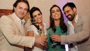 Na Bahia, Joesley, Mariana, Ticiana e Pedro celebram o casamento. - Josefa Coimbra