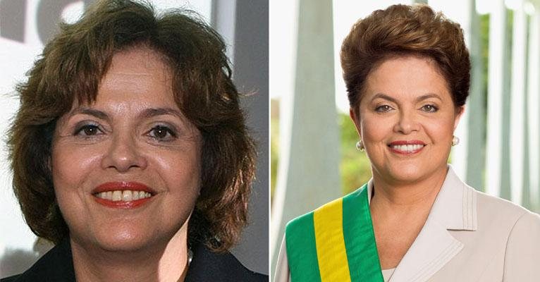 Dilma Rousseff: antes e depois do lifting - Divulgação