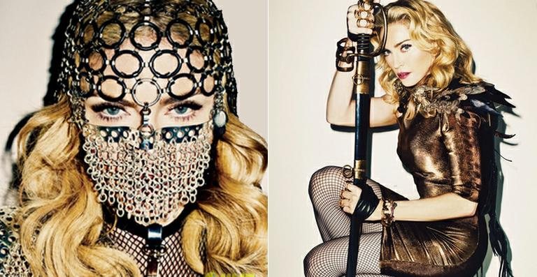 Madonna na revista Harper's Bazaar - Reprodução / Just Jared