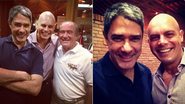 Careca, Luigi Baricelli posa com William Bonner e Renato Aragão - Instagram/Reprodução